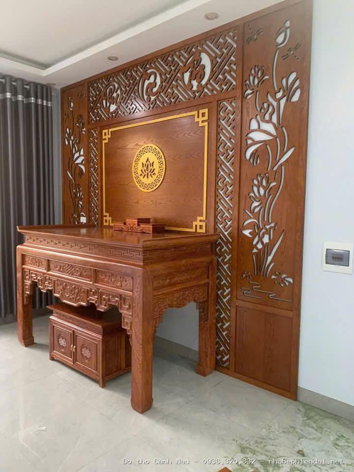 Bàn thờ chữ Tâm Phúc cho chung cư - Kho bàn thờ hiện đại